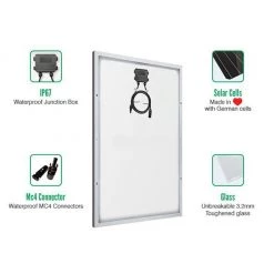 25 Years* Warranty Loom Solar Panel 125 Watt - 12 Volt Mono Perc (Pack Of 2) Solar Panels