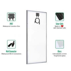 25 Years* Warranty Loom Solar Panel 190 Watt / 12 Volt Mono Perc (Pack Of 2)