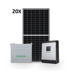 5 Years Warranty Loom Solar 10 KW Off Grid Solar System For Offices, Commercial Shops, Factories Off Grid System