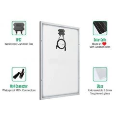 25 Years* Warranty Loom Solar Panel 125 Watt - 12 Volt Mono Perc Solar Panels