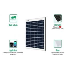 25 Years* Warranty Loom Solar Panel 20 Watt - 12 Volt For Small Battery Charging