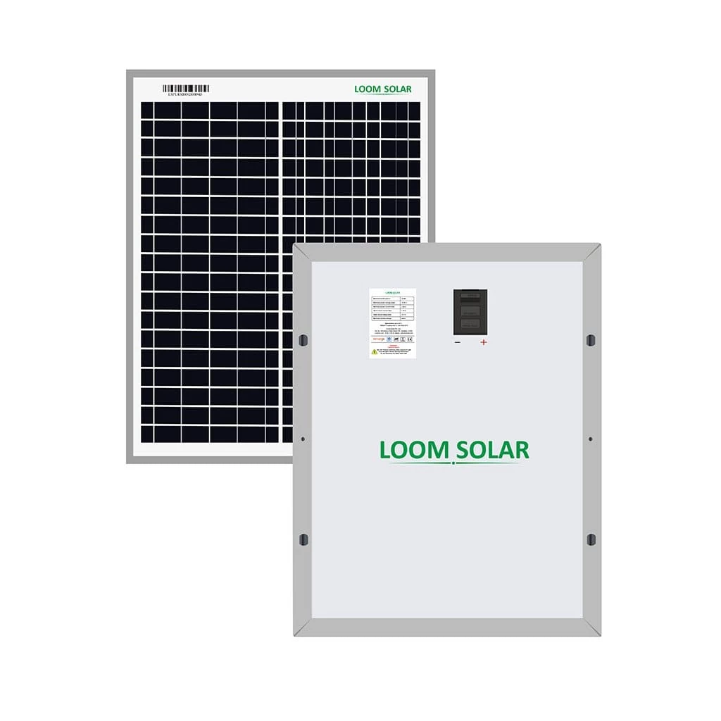 25 Years* Warranty Loom Solar Panel 20 Watt - 12 Volt For Small Battery Charging