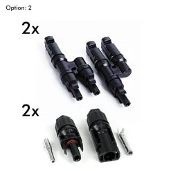 1 Years Warranty 3 Panel Connectors Pair, 3 Wire In, 1 Wire Out Installation Kit