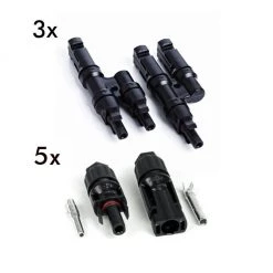 1 Years Warranty 4 Panel Connector Pair, 4 Wire In, 1 Wire Out Installation Kit