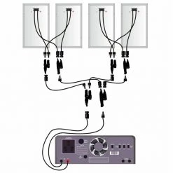 1 Years Warranty 4 Panel Connector Pair, 4 Wire In, 1 Wire Out Installation Kit
