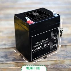 2 Years Warranty CAML 6 Ah / 75 Watt Hour Multi Purpose Lithium Battery - LOOM SOLAR