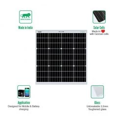 25 Years* Warranty Solar Panels Loom Solar Panel 75 Watt - 12 Volt Mono Perc