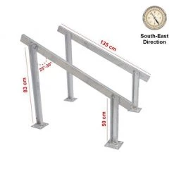 1 Years Warranty Loom Solar 2 Panel Stand (190 Watts)