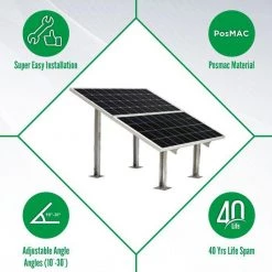 1 Years Warranty Loom Solar 2 Panel Stand (190 Watts)