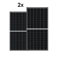 25 Years* Warranty Solar Panels SHARK Bi-Facial Solar Panel, 440 - 530 Watt, 144 Cells, 9 Bus Bar (Pack Of 2)
