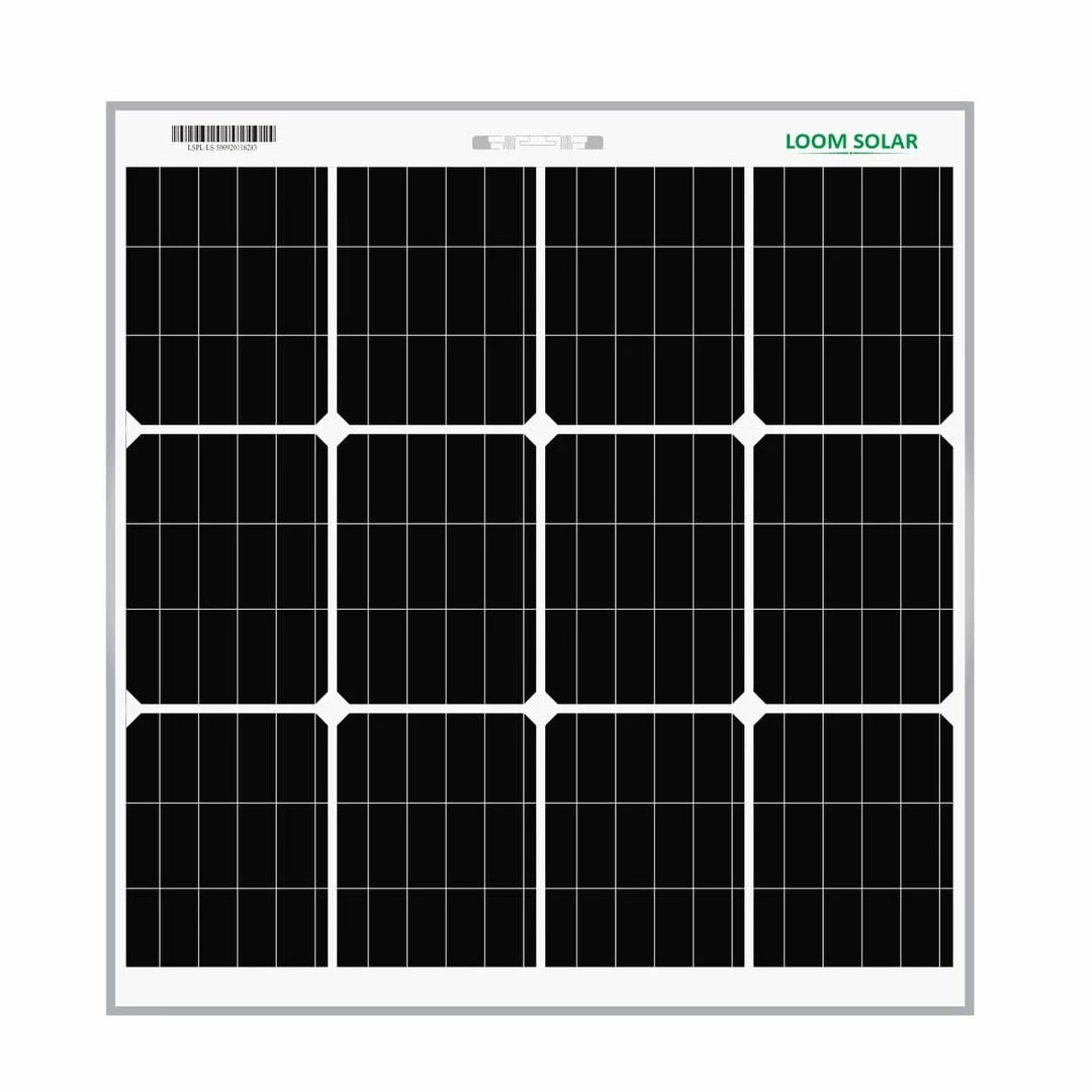 25 Years* Warranty Solar Panels Loom Solar Panel 75 Watt - 12 Volt Mono Perc